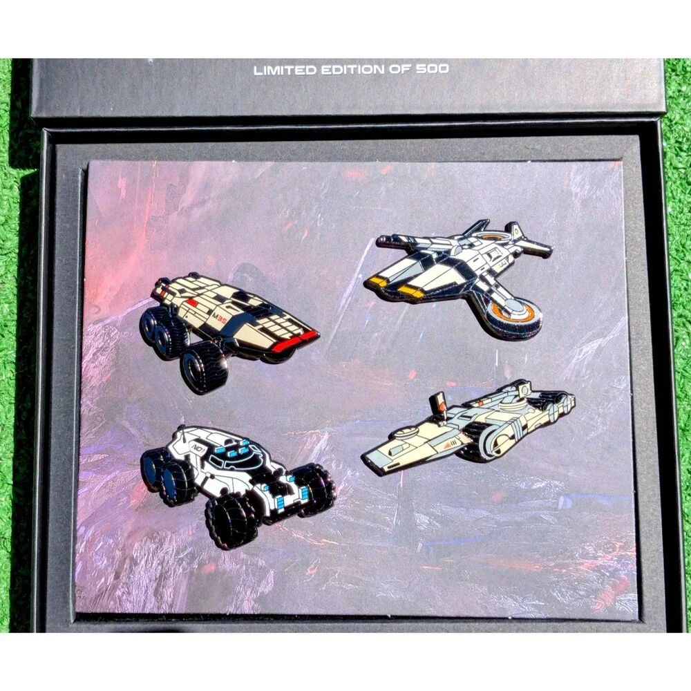 Mass Effect SDCC 2026 Dark Horse Exclusive 4Pc Vehicle Pin Set Ltd. to 500 NIB